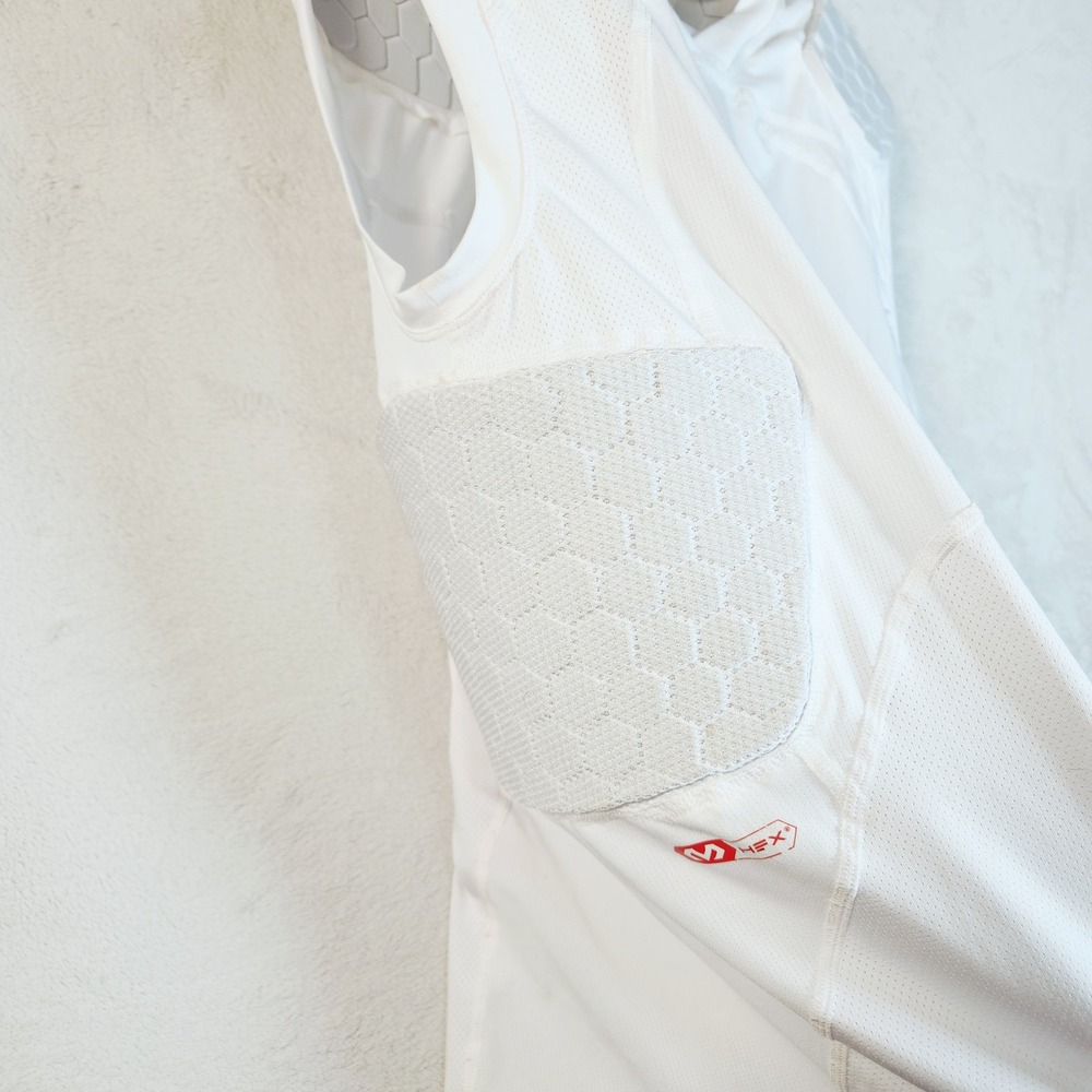 Under Armour Padded Shirt Mens Large White McDavid HEX Compression HeatGear - Picture 4 of 9